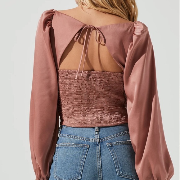 ASTR the Label Long Sleeve Milkmaid Top - Size Small - Picture 5 of 9